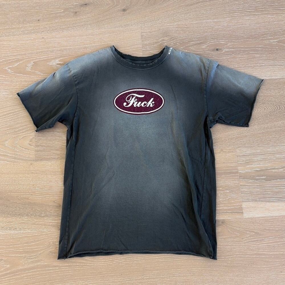 Alchemist Faded Tee Size estimated XL Gray Red Cream
